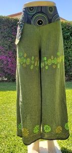 Handmade Wide Leg  Hippie boho Trousers Palazzo pants   Pants